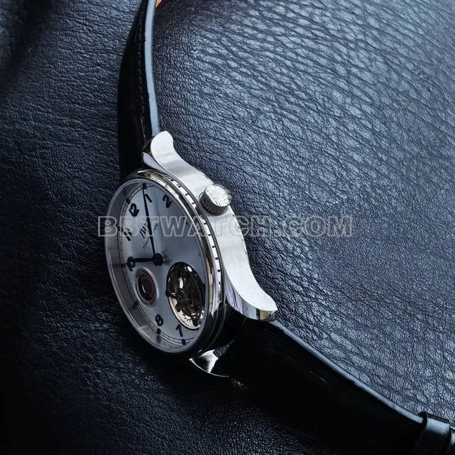 watch TUR factory IWC Portugal white dialtourbillonfront live photo