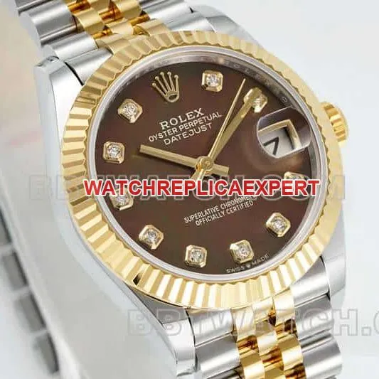 ARF FactoryRolex log top-tier 1:1high-quality black mother-of-pearl plate 31mm gold five-grid chain link 278273side live photo