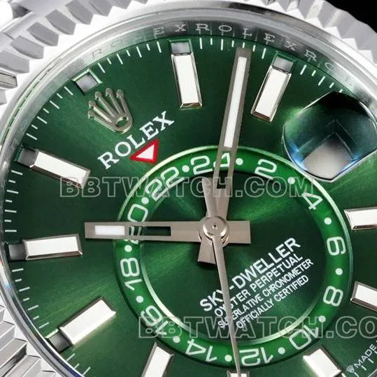 1:1replica watch Navigator AR+ factory Rolexgreen dial mechanical side live photo