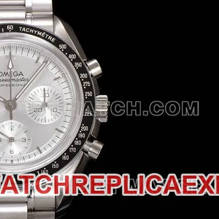 Top collectible watches N1 Factory Speedmaster Omega Silver Plate Steel Strap Model Strap Actual Pictures