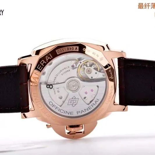 Paneraisuper watch Luminor Due small red gold 42MM watch detail shots