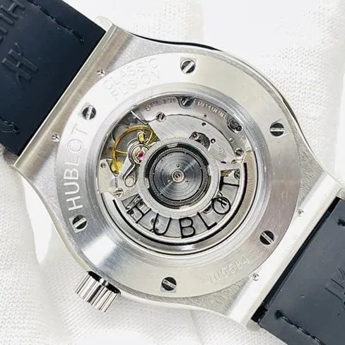 watch Hublot Hublot watch Big Bang Sang Bleu series men's black dial green strap watch side view
