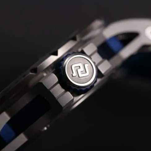 JB factory top-tier watch Roger Dubuis automatic movementtourbillon men's black dial blue rubber strap king series watch detail shots
