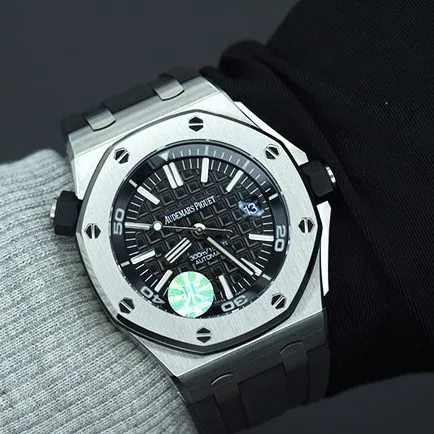 How is the quality of Audemars PiguetRoyal Oak15710ST.OO.A002CA.01? JF factory top-tier real shot analysis clasp picture