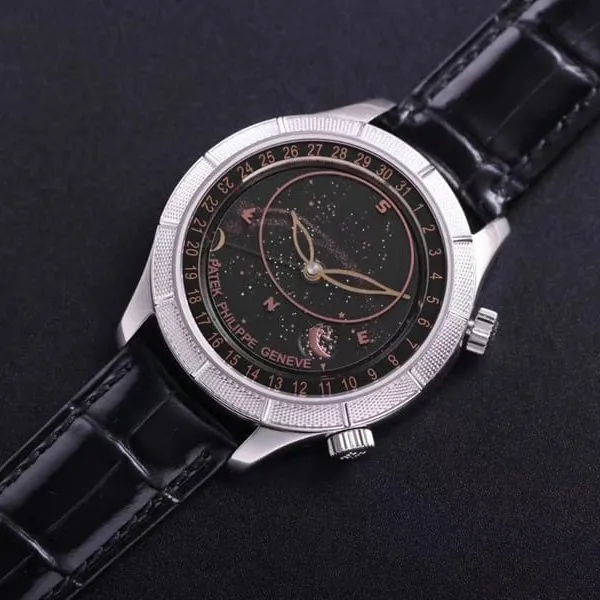 Patek Philippe super a watch complex function starry sky series 5106R/5102/6104green dialdetail shots