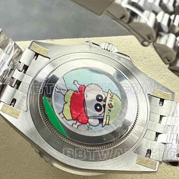 Rolex collectible watch ARF FactoryGMT-MasterGMTBatman bezel3285movementside live photo