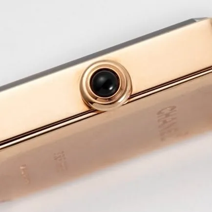 top-tier replicaChanel women's black dialrose gold with Premiere watch series quartz watch side view