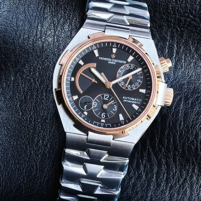 top-tier watch KR factory across the world Vacheron Constantinrose goldblack dial47450front live photo