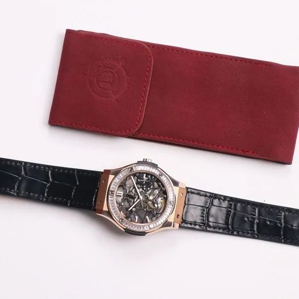 Hublot high-quality watch (Hublot) Classic Fusion (CLASSIC FUSION) series tourbillon watch detail shots