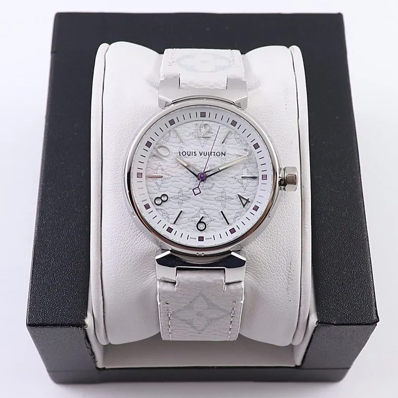 replicaLV women's watch 34mm white dial high-quality quartz watch side view