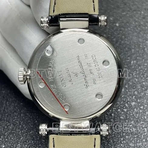 Frank Muller watch quartzABF factory diamond bezel black leather braceletfront live photo