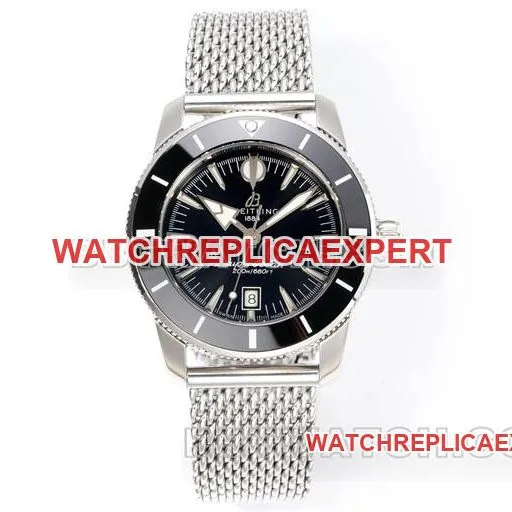 BLS factory top-tier watch Super Ocean Culture Breitlingblack dial steel braceletside live photo