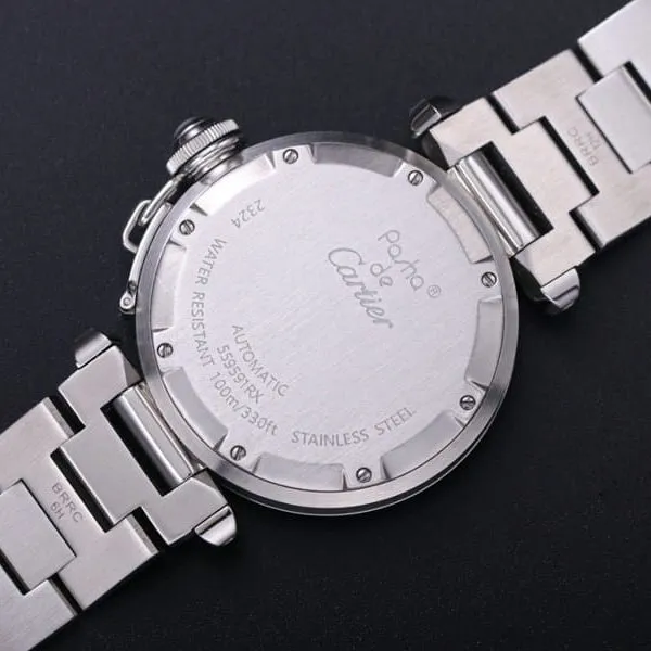 V9 FactoryCartierhigh-quality watch Pasha series W31074M7ladies' watch mechanical pink dial front view