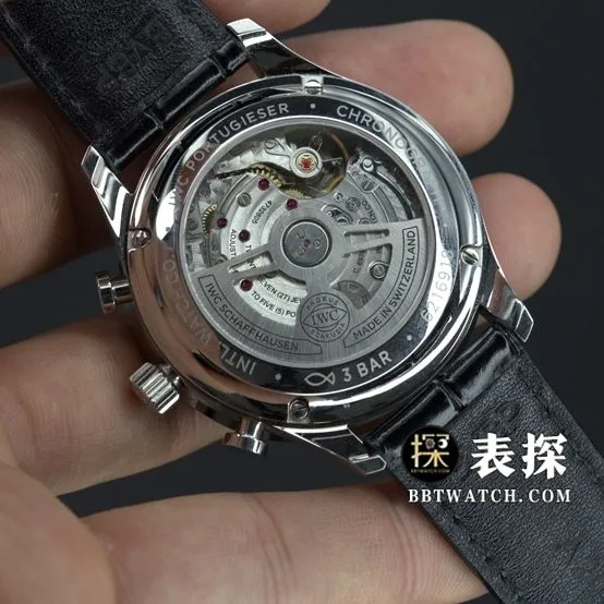 ZF FactoryIWC Portugal top-tier watch green dial silver needle leather strap model pictures and prices front live photo