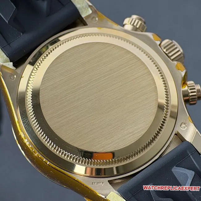 collectible watch DaytonaCBD factory Rolex gold case champagne color dial 4130side live photo