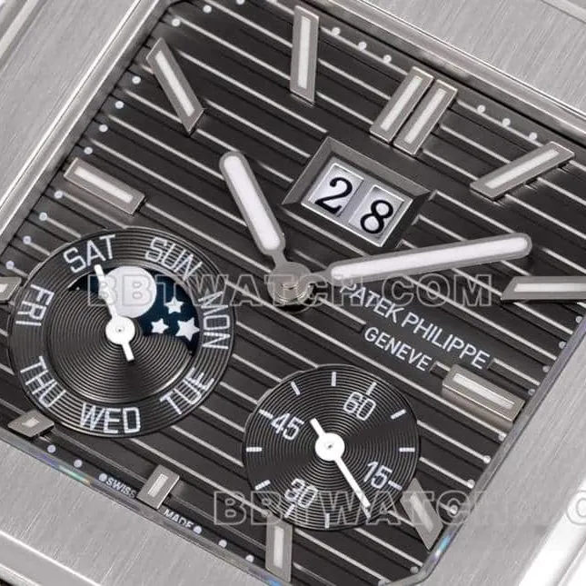 3K factory Patek Philippe CUBITUS top dark gray disk 5822 side real photo