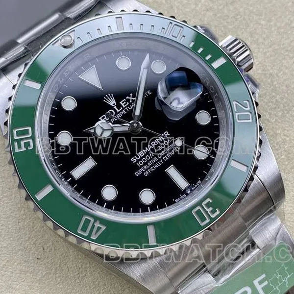 Rolex Watch ARF Factory Submariner 41mm Green Aqua Ghost 3235 Caliber 126610 Side by Side Actual Picture
