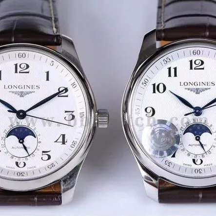 APS factory Longinestop-tier watch master series L2.909.4.78.3moon phase comparison Genuine evaluation LOGO comparison chart