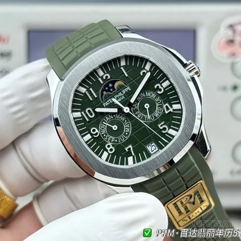 watch Patek PhilippePPM factory Aquanautgreen dial5261side live photo
