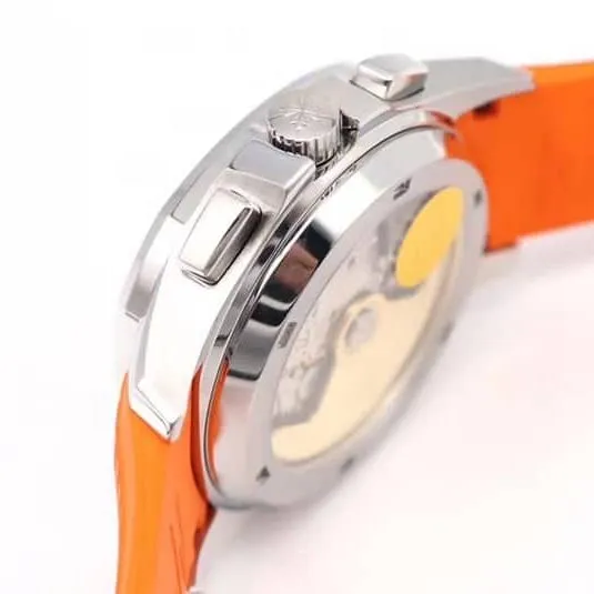 OM Factorytop-tier replicaPatek Philippe grenade chronograph watch new 5968A-001 integrated movement watch orange bracelet picture