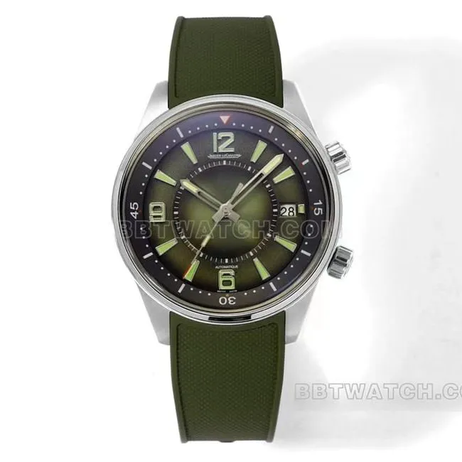 BLS factory Jaeger-LeCoultre Beichen top-tier 1:1super gradient green disc rubber model 906863Jside live photo