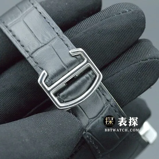 F5 factory Cartier tank watch men's Andy Lau same leather strap model pictures and prices front live photo