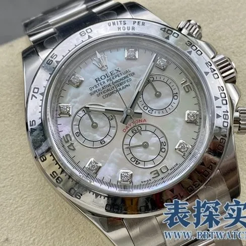Factory C Rolex moissanite real mica dialDaytonatop-tier _price_picture_how is the quality side view