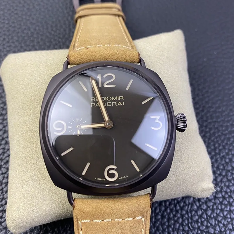 SF factory Paneraireplicapam00504titanium watch power up to 5 days side view