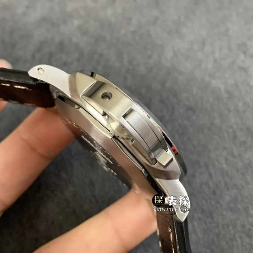 TTF factory Panerai Lumino PAM01312super watch men's black dialleather strap picture and price caseback live photo