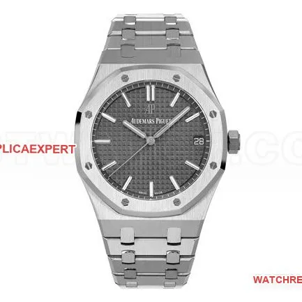 watch ZF FactoryRoyal OakAudemars Piguet gray plate 15500caseback live photo