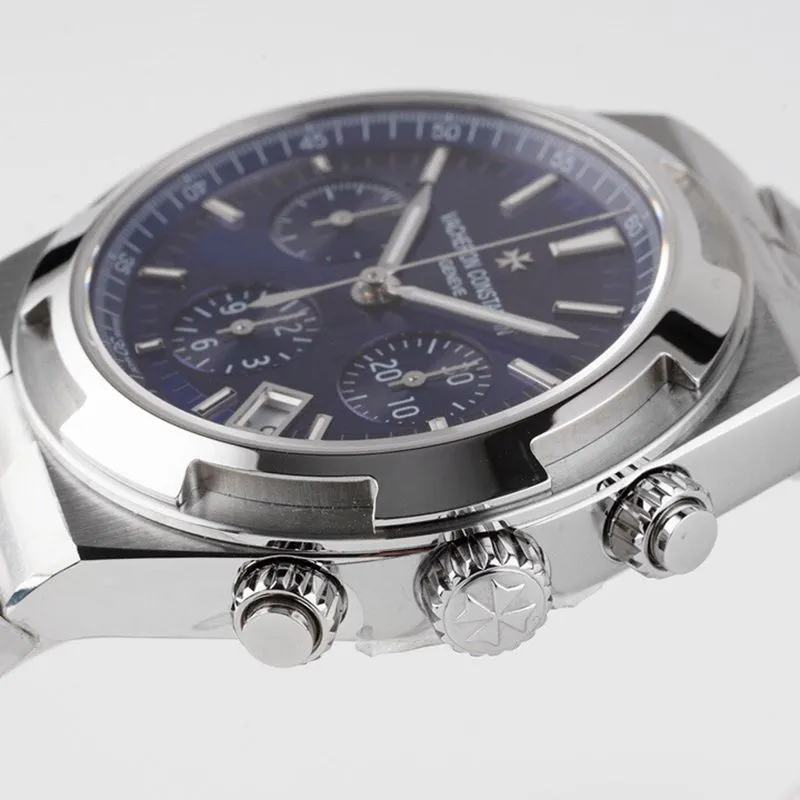 Vacheron Constantintop-tiersuper watch Overseas series men's mechanical blue watch clasp picture