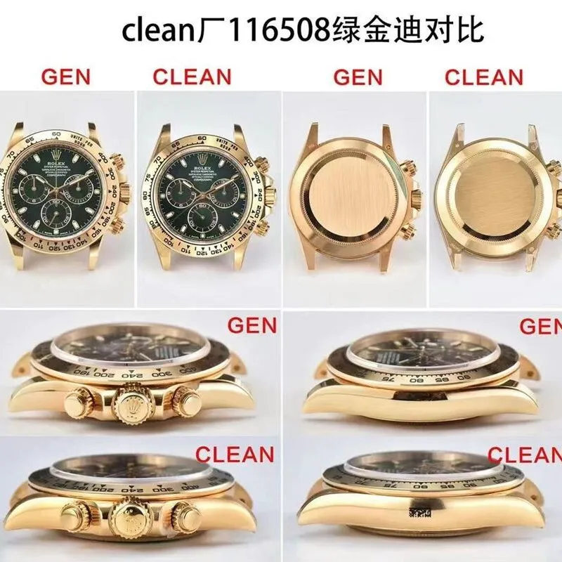 Factory C DaytonaRolex1:1replica watch m116508-0013 comparison genuine review side comparison chart