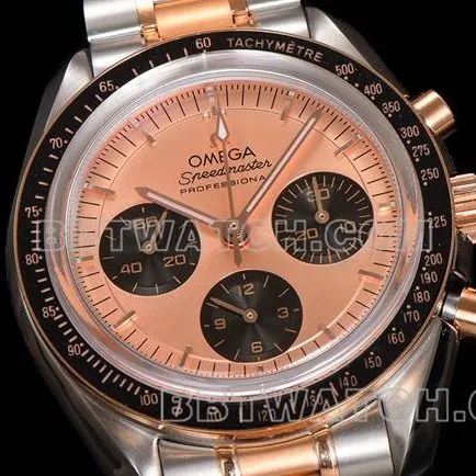 collectible watch Speedmaster N1 factory Omegarose gold interplate gold steel bracelet bracelet live photos