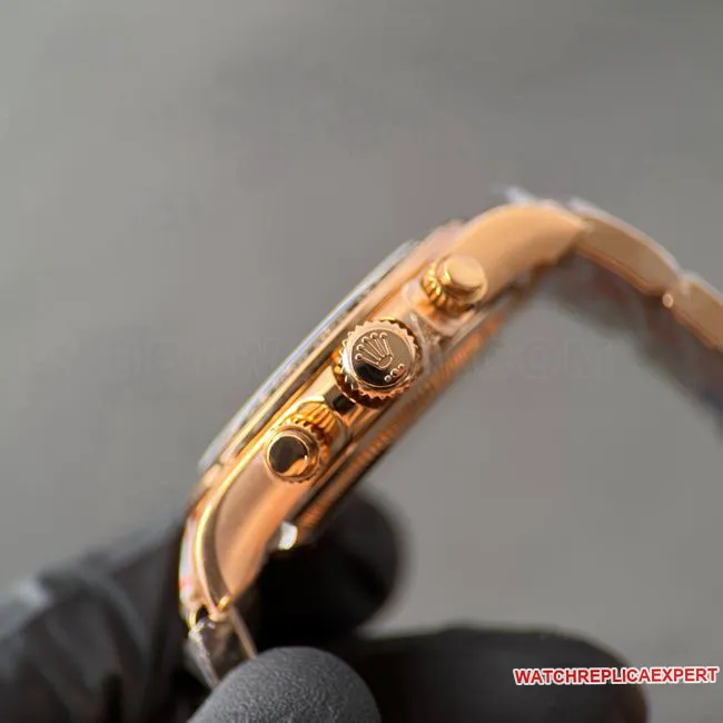 CBD Factory Daytona optimal watch Rolexrose gold Le Mans black dial4132caseback live photo