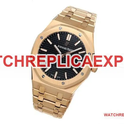top-tier watch ZF FactoryRoyal OakAudemars Piguetblack dial15500front live photo