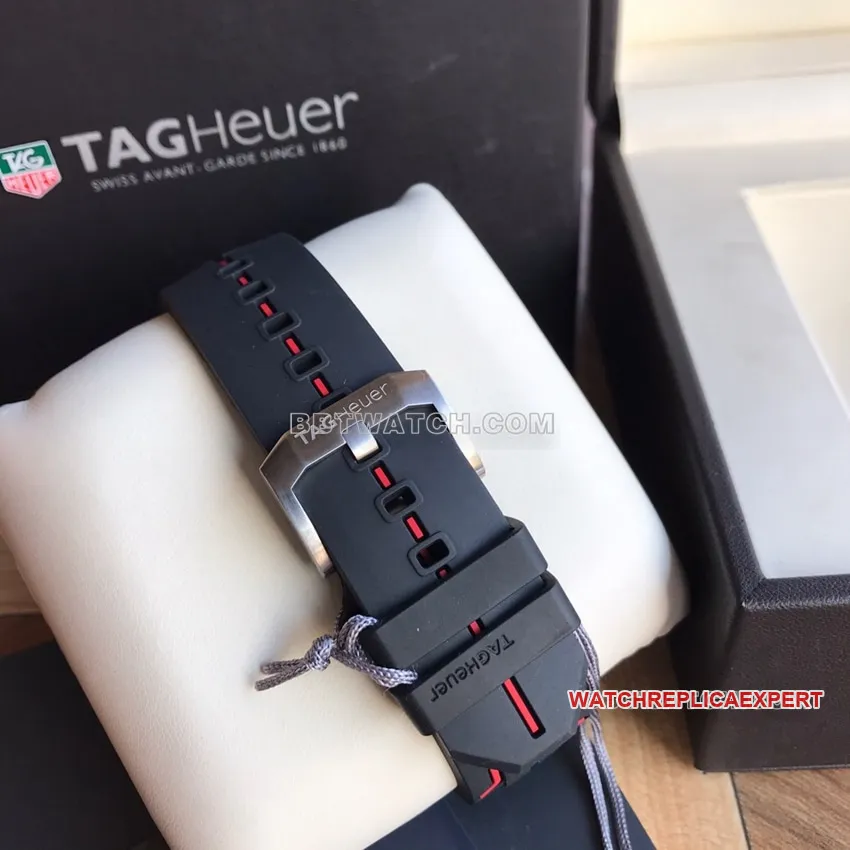 TAG Heuer F1top-tier 1:1high-quality replicablack dial Manchester United CAZ101Jcaseback live photo