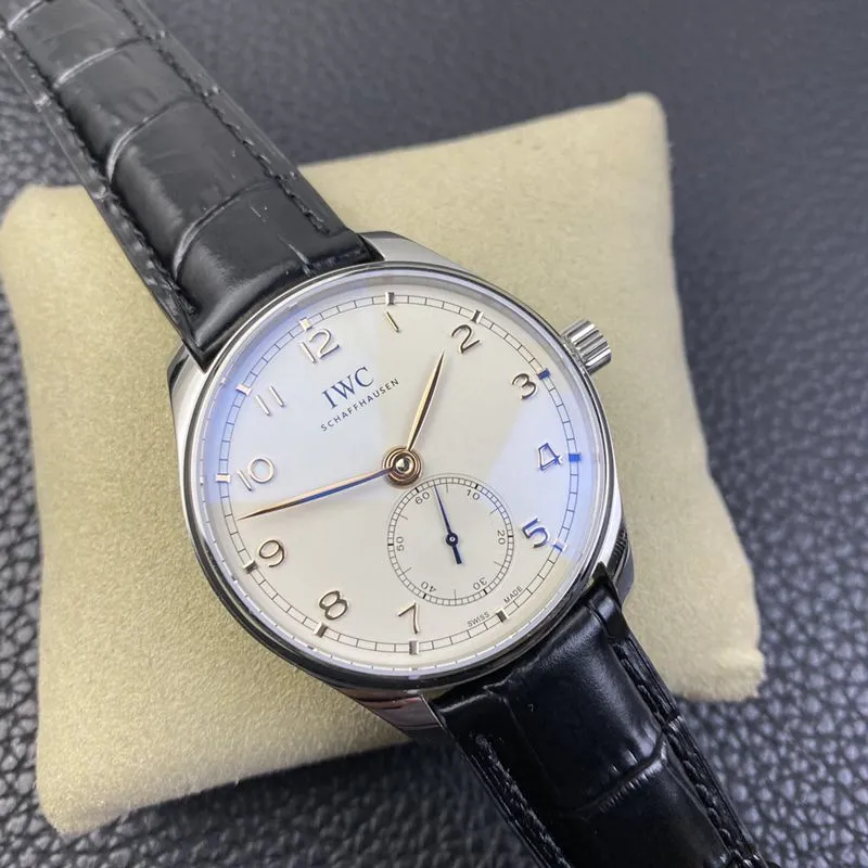 YL factory IWC high-quality watch Portuguese automatic small three-hand men's mechanical watch front view