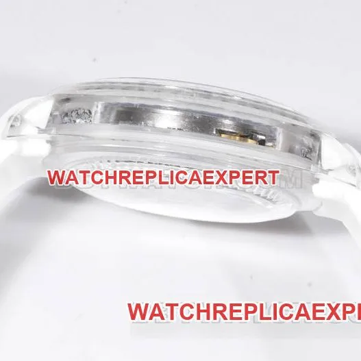 top-tier watch TW factory DaytonaRolex transparent case white rubber braceletside live photo