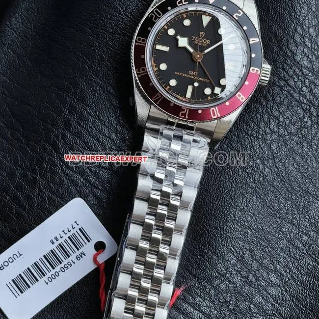 3CF factory top-tier watch Biwan Tudorblack dial black and red circle front live photo