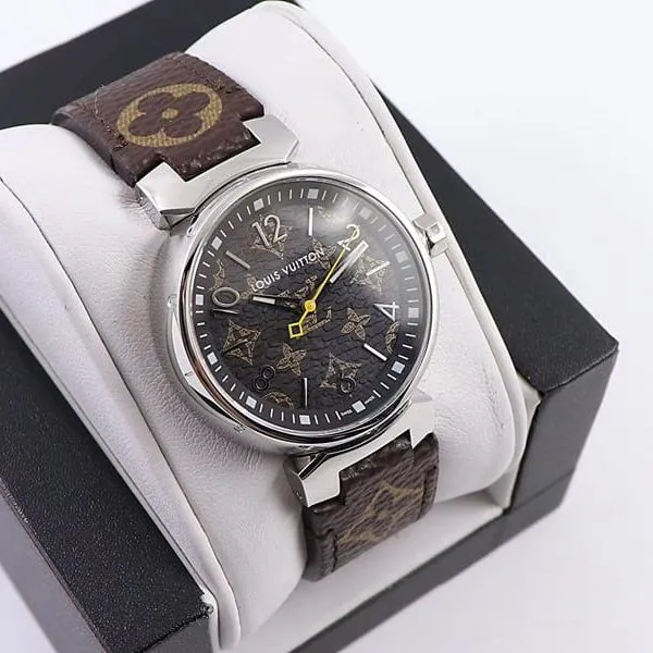 Super cloneLV women's watch 34mm three-dimensional dial high-quality quartz watch clasp picture