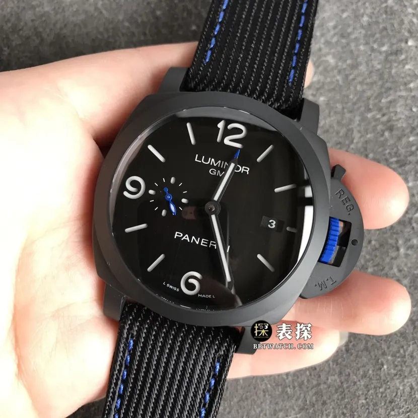 VS FactoryPaneraiPam1176top-tier 1:1high-quality watch men's black dialleather strap model pictures and prices braceletlive photos