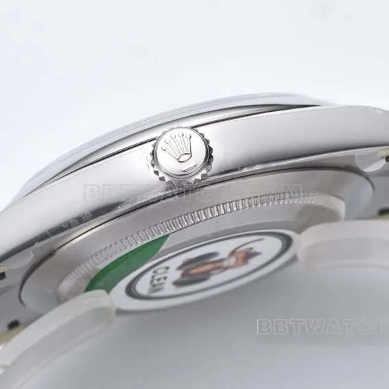 Factory C Rolex Oyster Perpetual top-tier replica41mm turquoise blue dial124300-0006side live photo