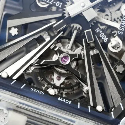 top-tiersuper cloneRichard Mille reproduces the legendary extraordinary sports quality RM12-01tourbillonsapphire crystal transparent version front view