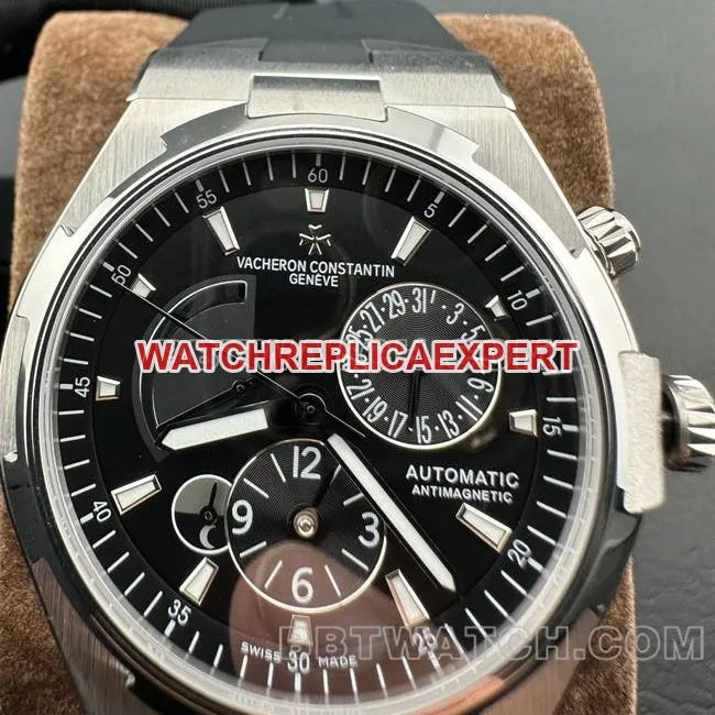 collectible watch Zonghengsihai 9F factory Vacheron Constantinblack dial mechanical rubber model 47450front live photo