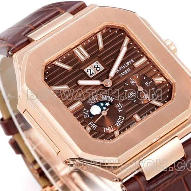 3K FactoryPatek PhilippeCUBITUS1:1top-tier brown disk rose gold5822side live photo