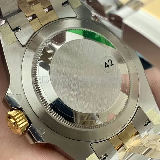1:1replica watch GMT-MasterVS FactoryRolex gold preserved egg ring 3285 mechanical caseback live photo