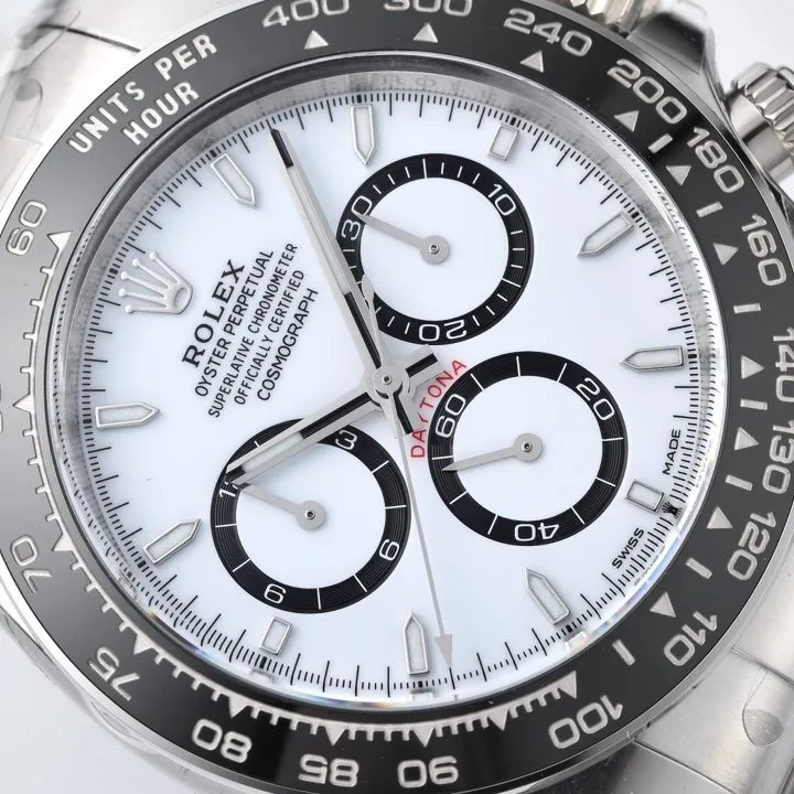 C factory Panda DaytonaRolexDaytona4131movement1:1top-tier watch m126500LN-0001dial details