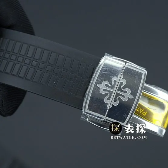 ZF FactoryPatek Philippe Undersea Explorer watch men's grenade black dial rubber model picture and price caseback live photo