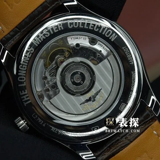 KY watchmaking traditional Longines1:1replica watch silver dial blue steel hands leather strap model L2.793.4.78.3 overall live photos