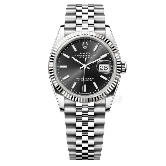 C factory Rolex log 1:1top-tier replicablack dial36mm five grid link m126234-0015side live photo